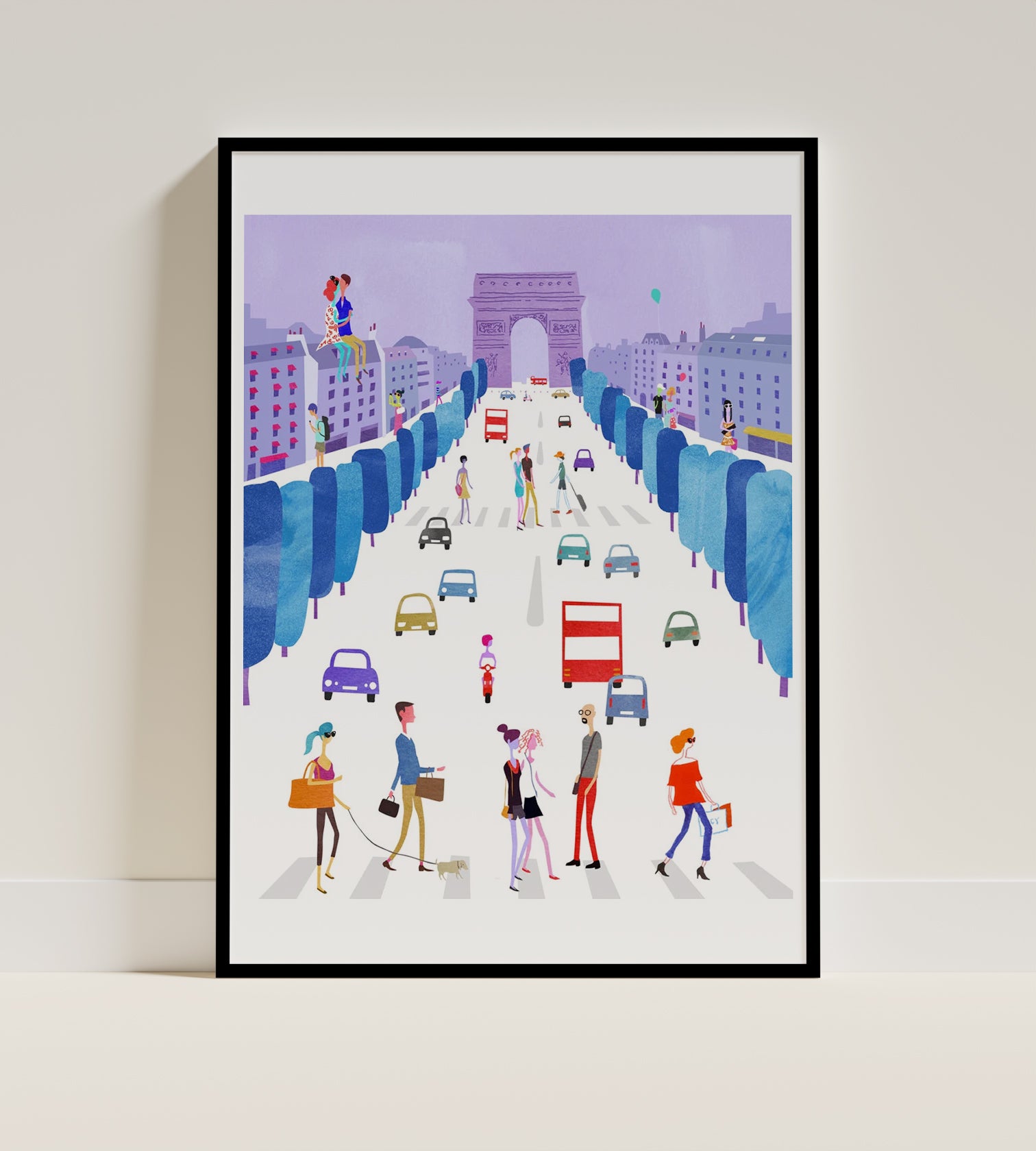 Champs Elysees Paris. Limited edition print