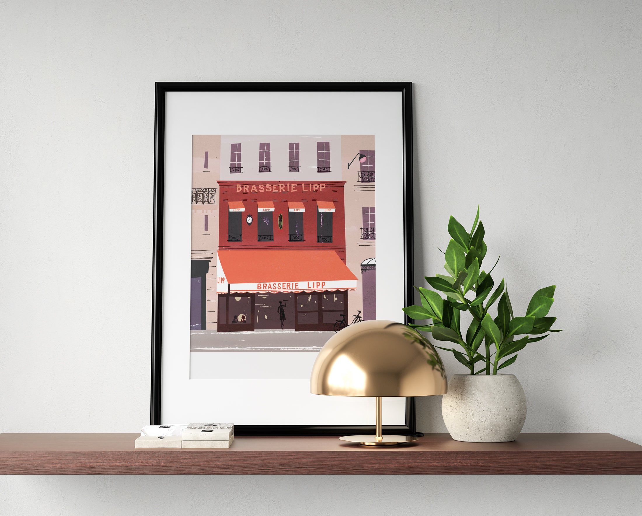 Brasserie Lipp Paris. Limited edition print