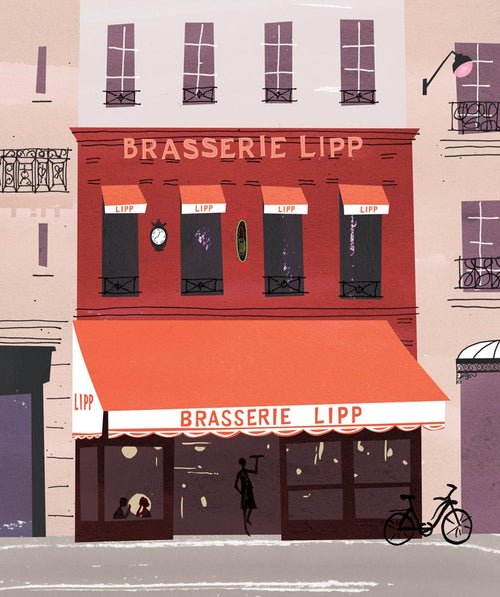 Brasserie Lipp Paris. Limited edition print