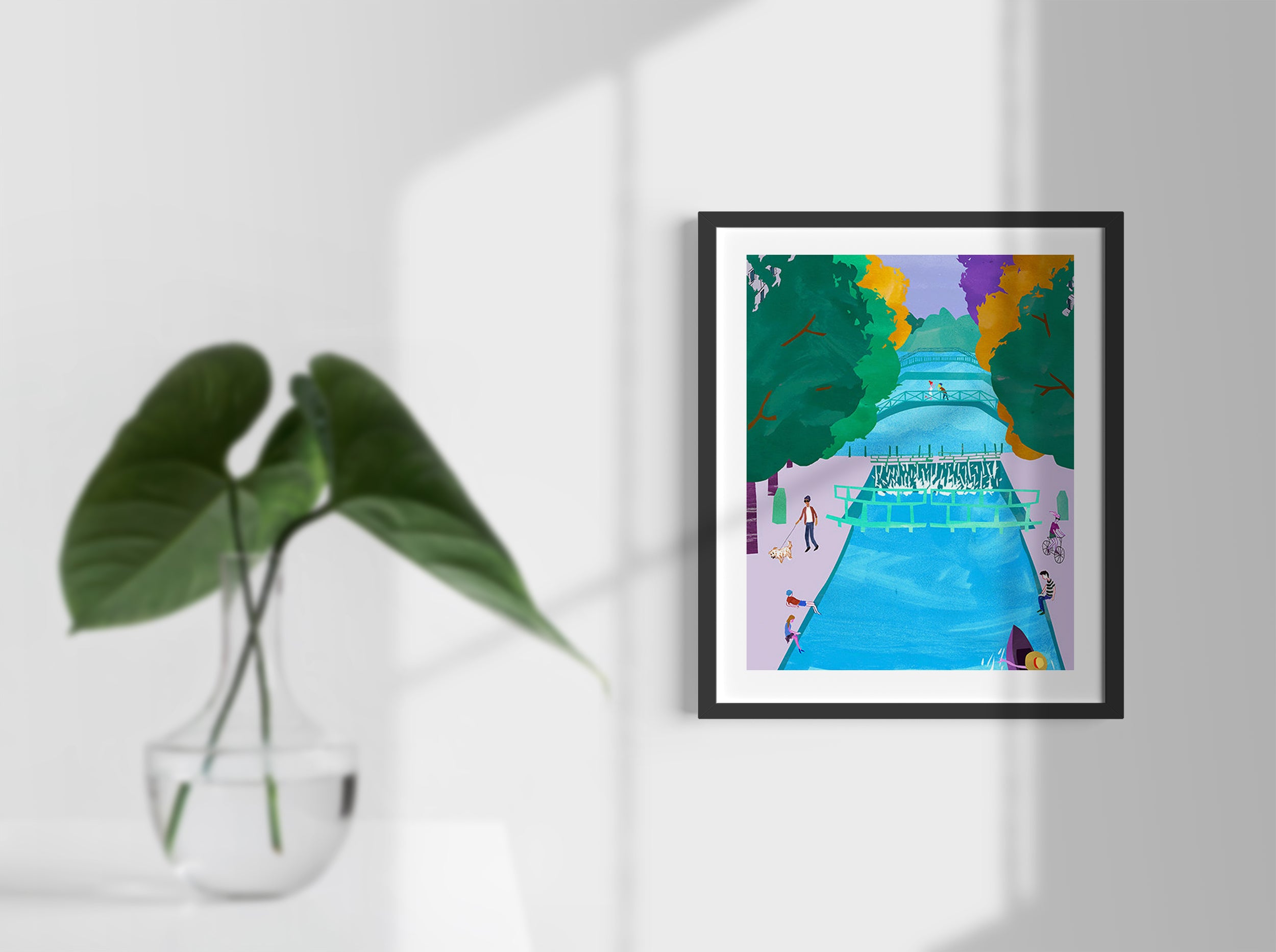 Canal Saint-Martin Paris, Limited edition print