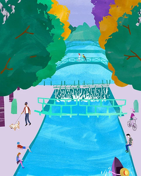 Canal Saint-Martin Paris, Limited edition print