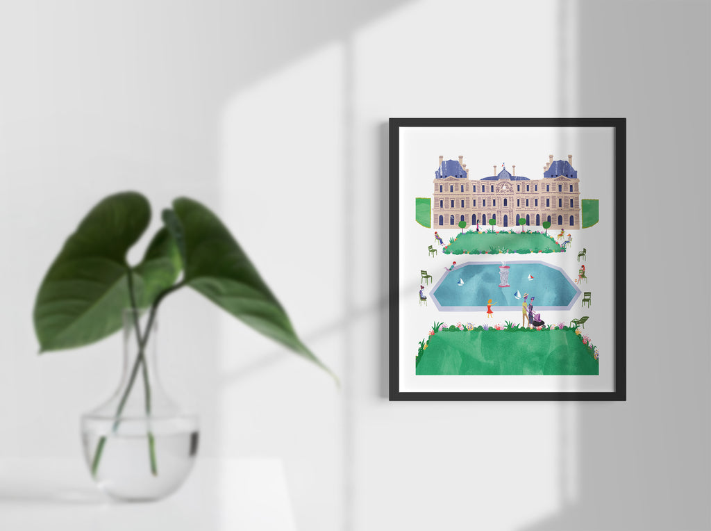 Luxembourg garden Paris. Limited edition print