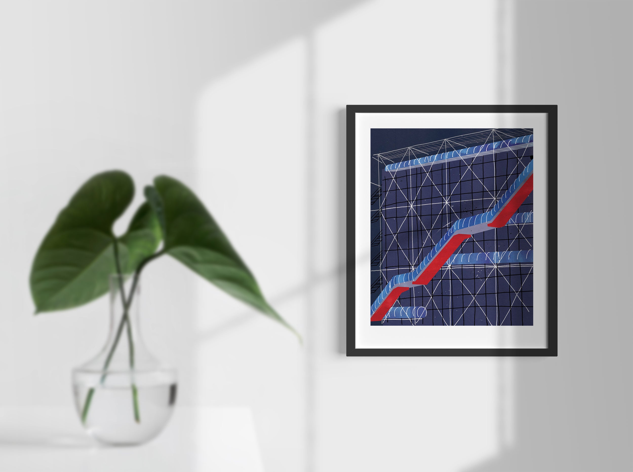 Center Pompidou Paris, Limited edition print