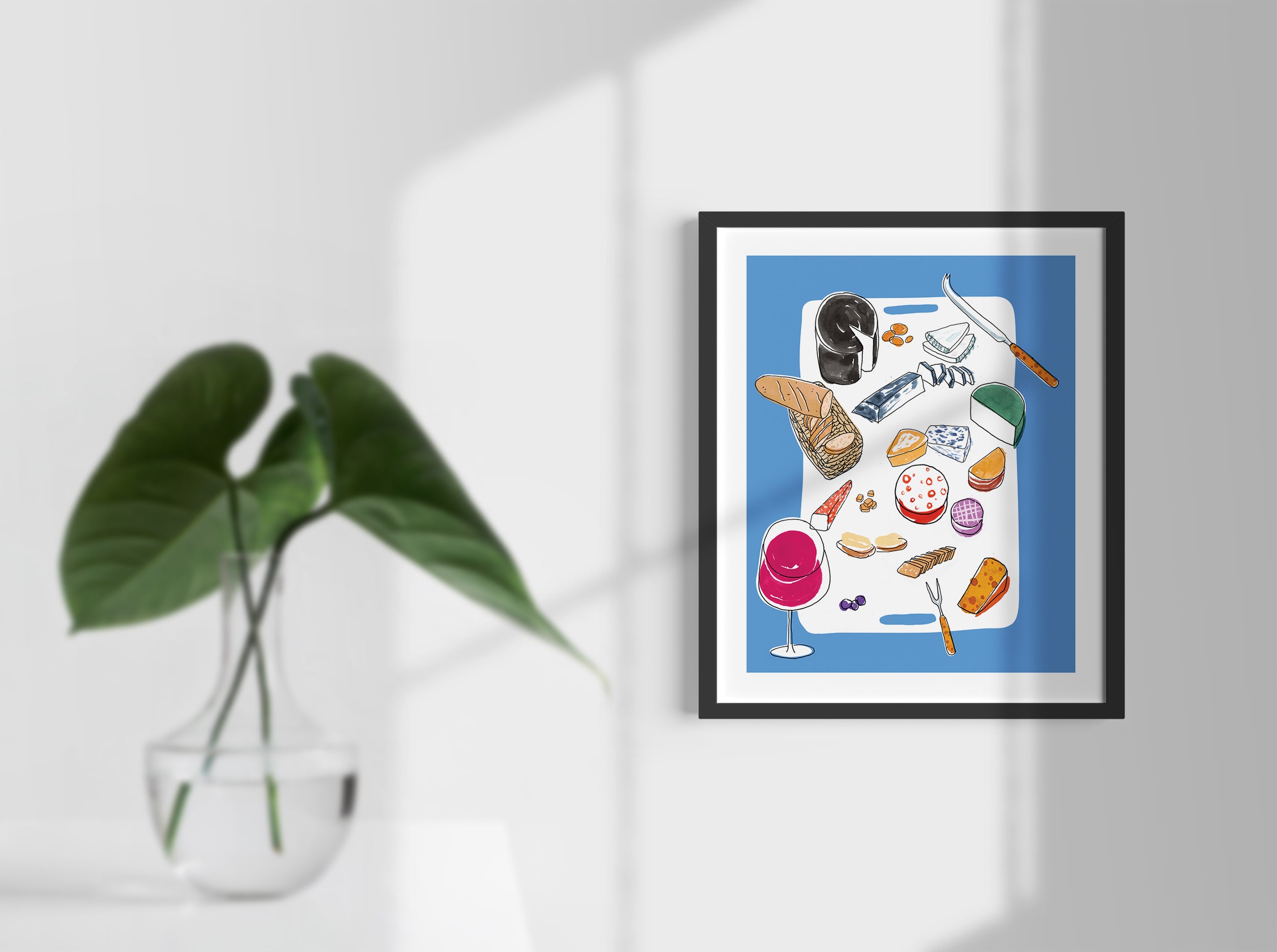 Cheese in Paris. Limited edition print