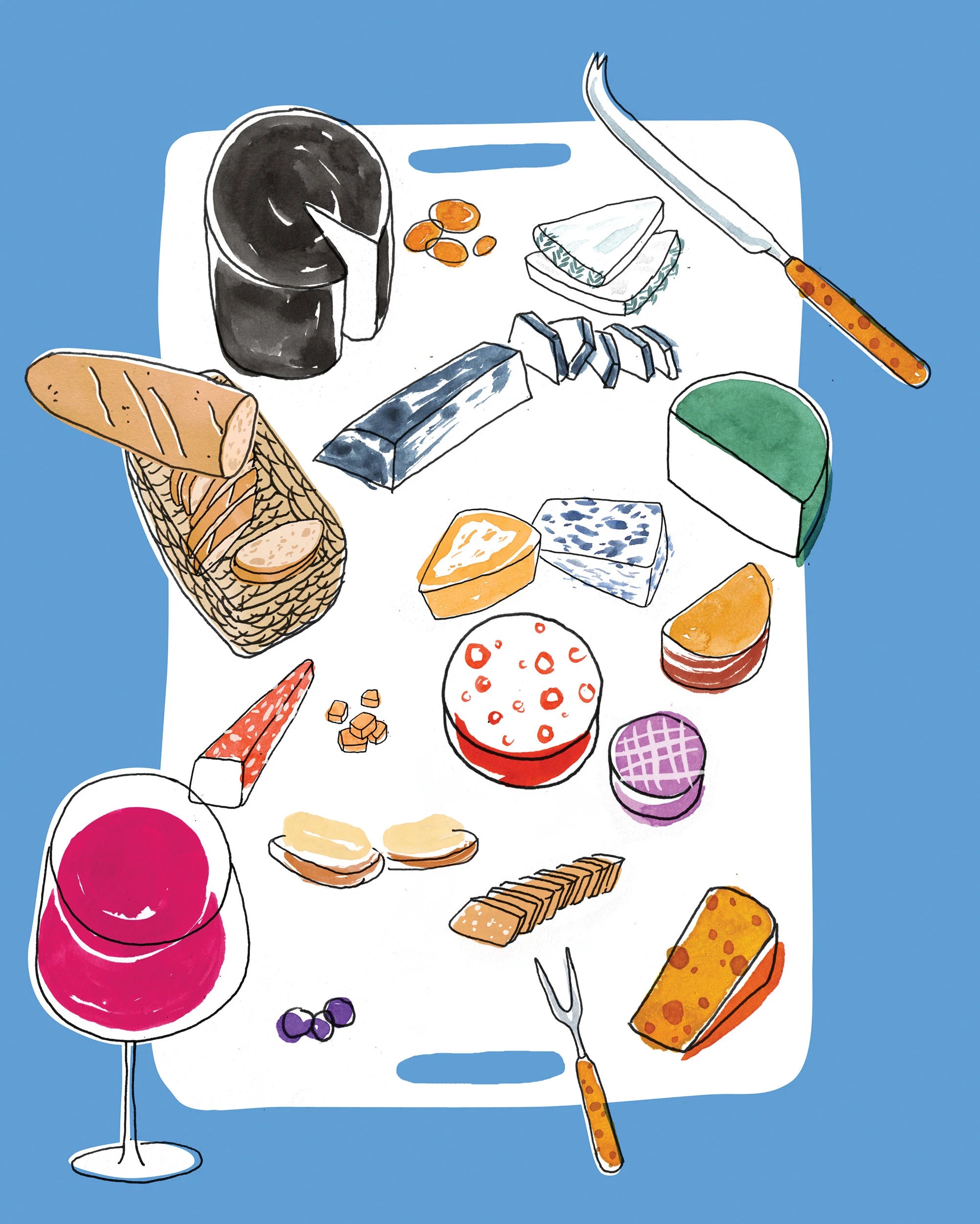 Cheese in Paris. Limited edition print
